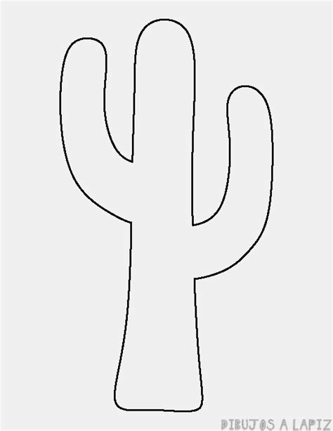 cactus dibujo facil|cactus para imprimir.